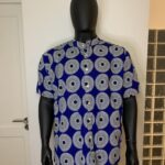 Tayo Shirt – Blue Spiral Print