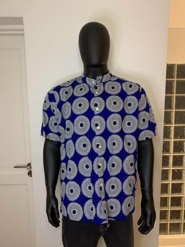 Tayo Shirt – Blue Spiral Print