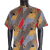 Tayo Shirt – Nile Blue Swirl Print