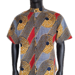 Tayo Shirt – Nile Blue Swirl Print