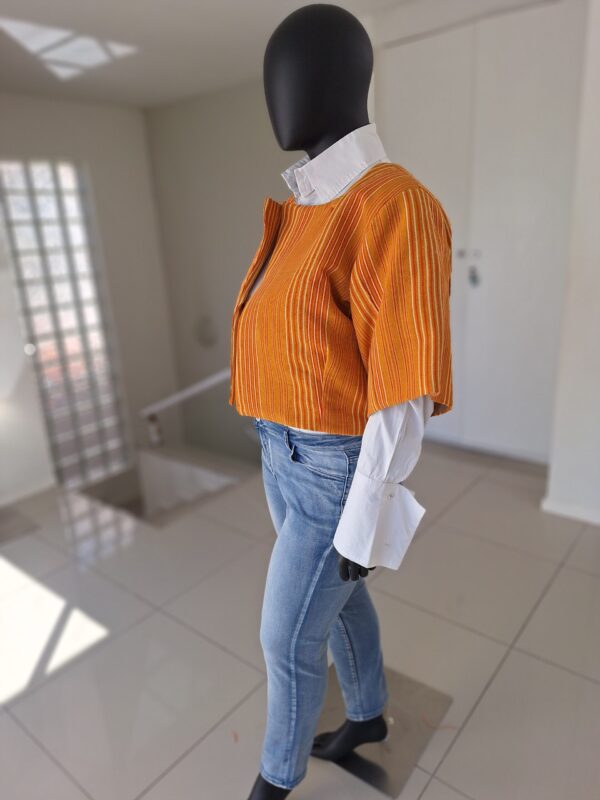 Oorun Glow Aso Oke Cropped Kimono Jacket