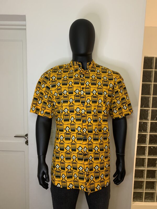 Tayo Shirt – AfroComb Yellow Print