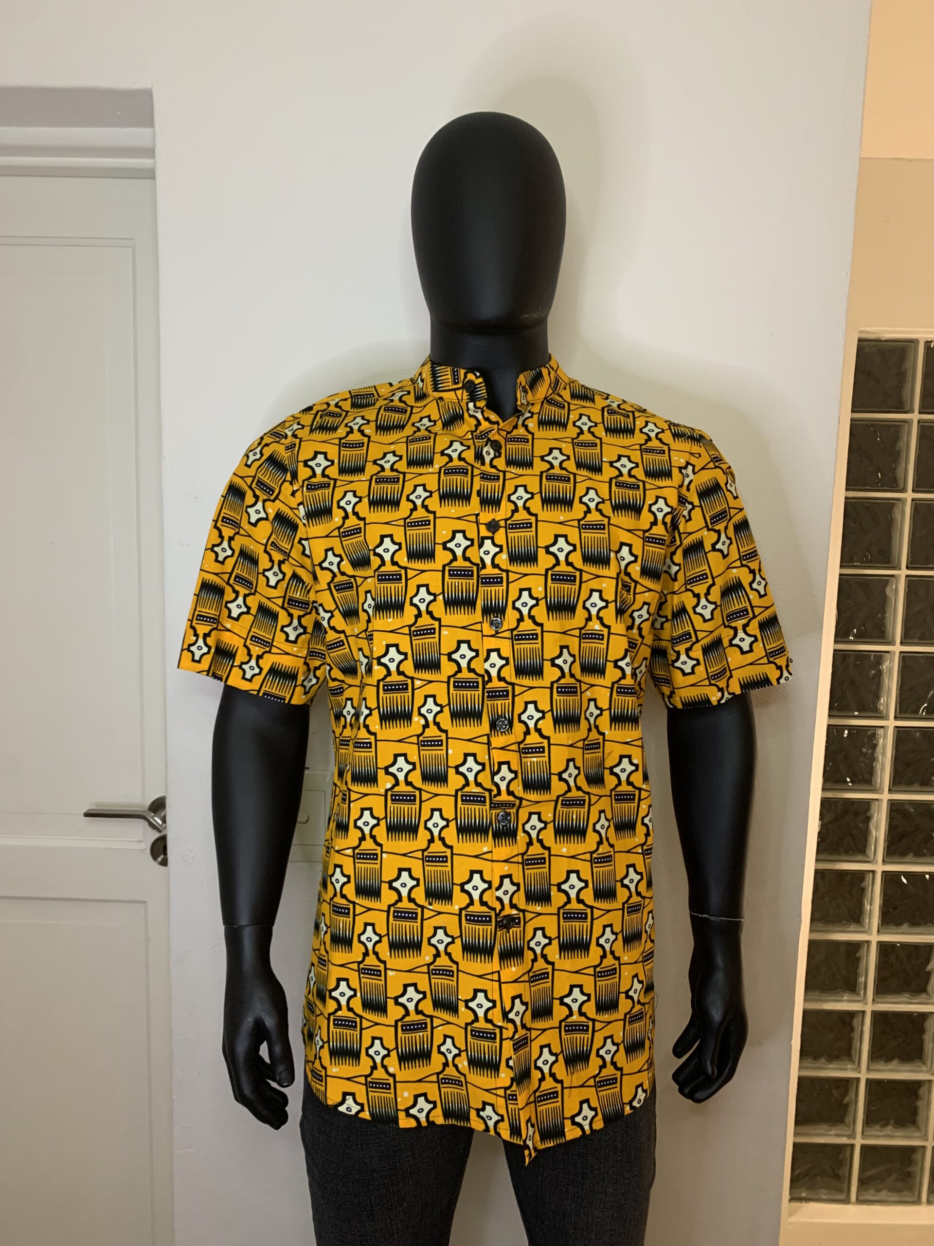 Tayo Shirt – AfroComb Yellow Print - Zazise.com