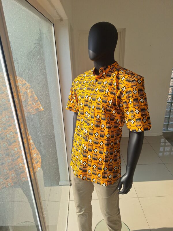 Tayo Shirt – AfroComb Yellow Print