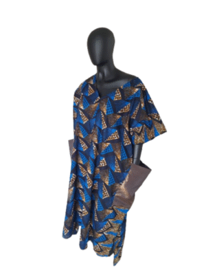 Burgundy Labyrinth Edition Silk Satin African Print