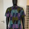 Tayo Shirt – Blue Green Maze Print