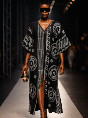 Burgundy Labyrinth Edition Silk Satin African Print