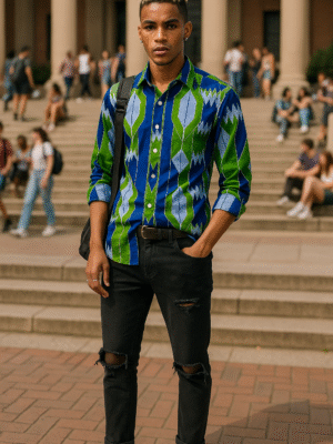 Abeokuta Bloom Shirt | Heritage Collection
