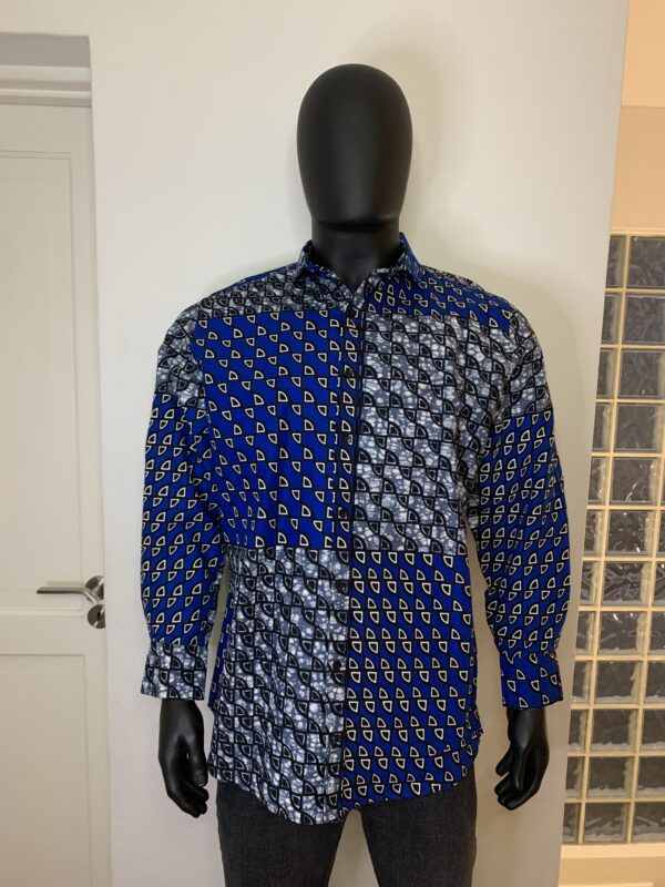 Horizon Ankara Shirt – Blue
